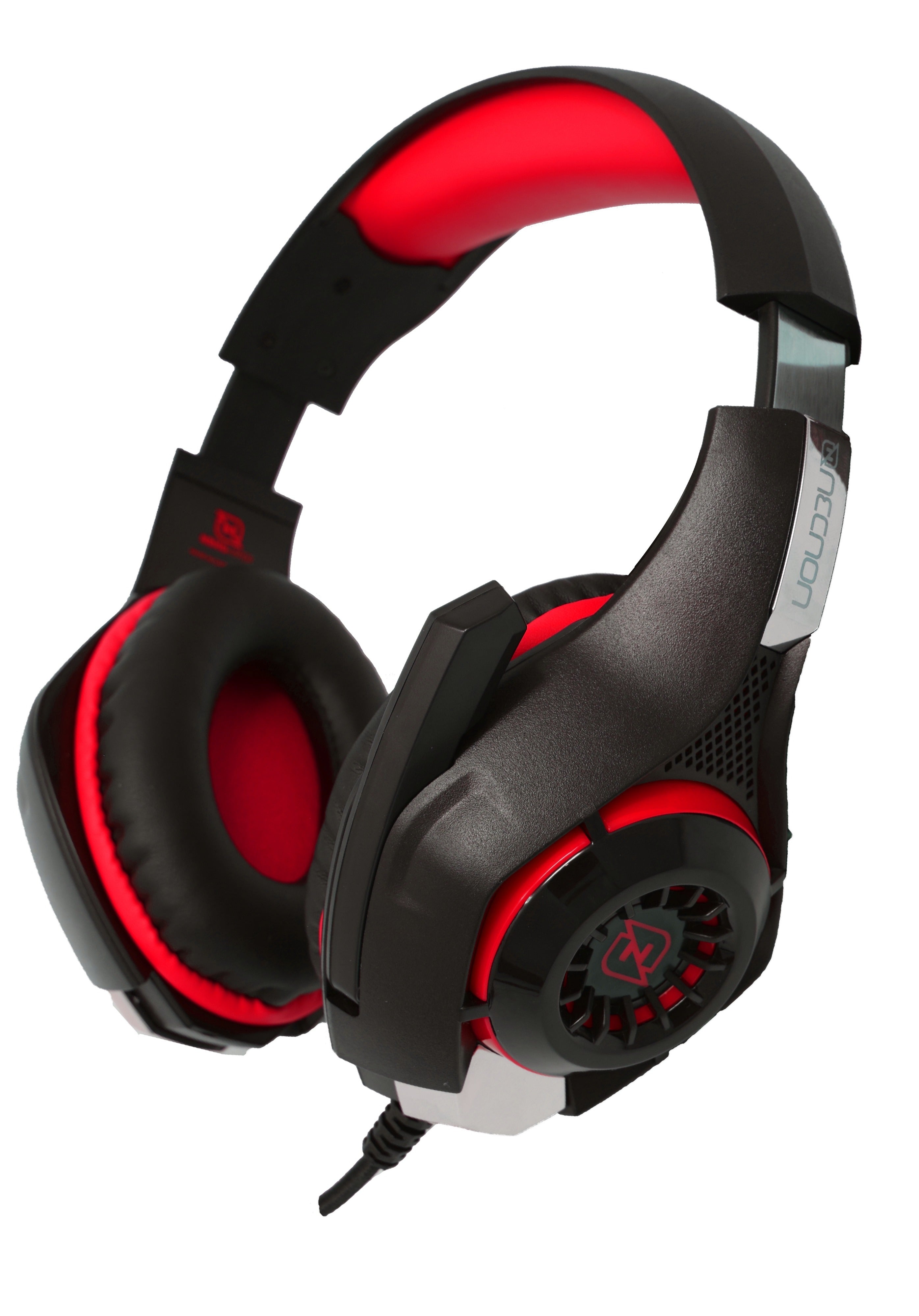 HEADSET GAMING OVER-EAR NBHG VIPER LED ALAMBRICO  DIADEMA FLEXIBLE MICROFONO 3.5MM USB PC CONSOLAS CELULAR INC ADAPTADOR MEGABASS ROJO - HEADSET GAMING OVER-EAR NBHG VIPER LED ALAMBRICO  DIADEMA FLEXIBLE MICROFONO 3.5MM USB PC CONSOLAS CELULAR INC ADAPTADOR MEGABASS ROJO -